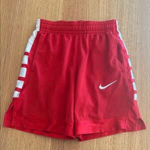 Nike Red and White Sports Shorts